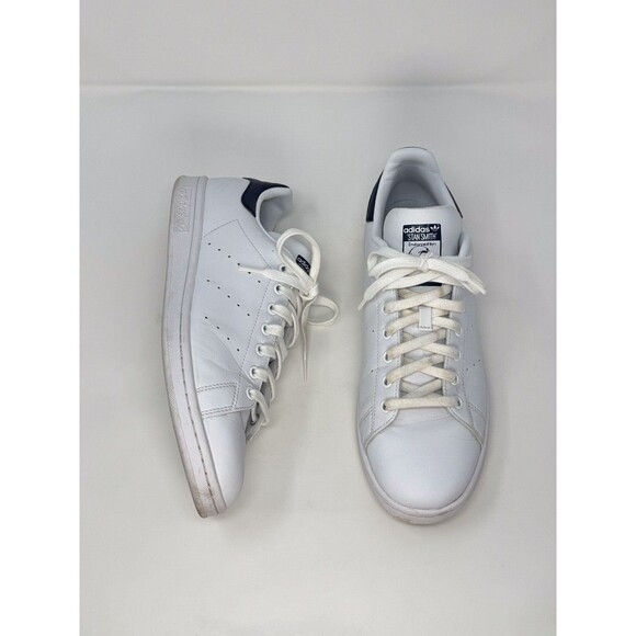 Adidas Originals Stan Smith Mens Shoes White Leather Sneaker Fashion US 10.5 - Picture 4 of 11